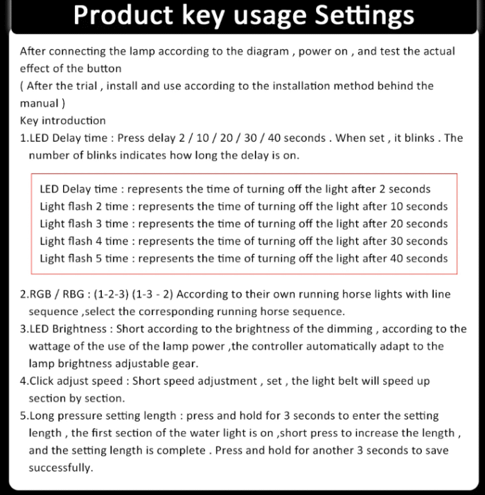 Intelligent Motion Sensor LED Stair Light Kit(model GY220B) - Image 12